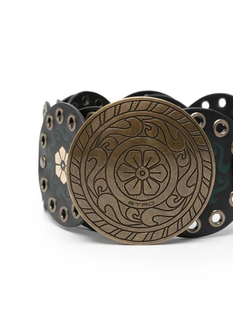 ETRO floral-print belt - Black