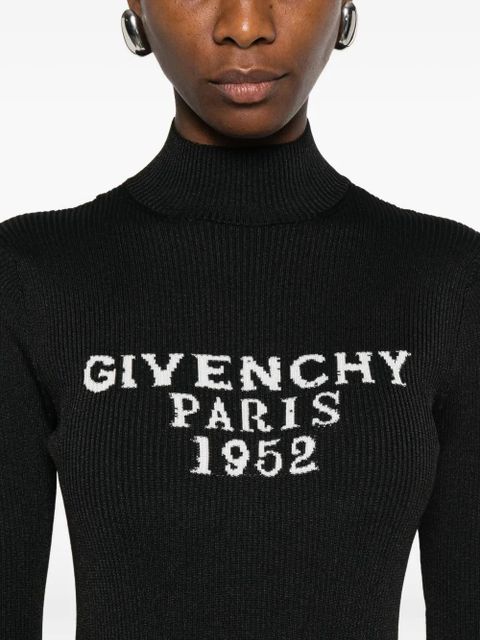 Givenchy high-neck logo bodysuit - Black