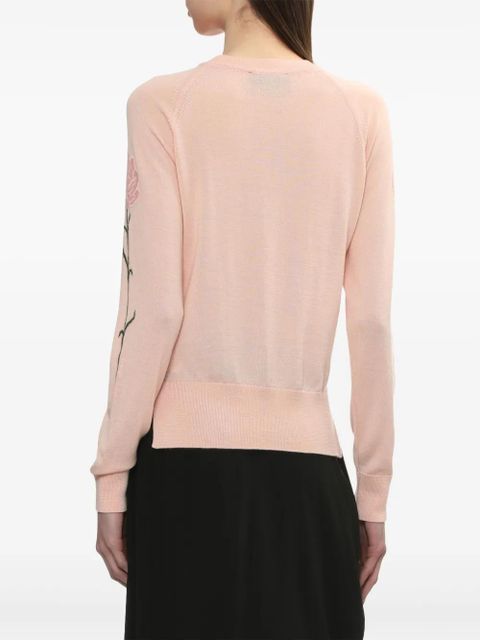 Simone Rocha floral-motif sweater - Pink - zdjęcie produktu nr 2