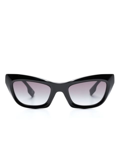 Burberry Eyewear logo plaque cat-eye frame sunglasses - Black - zdjęcie produktu nr 1