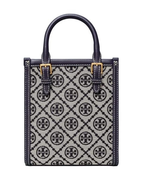 Tory Burch T Monogram mini tote bag - Grey