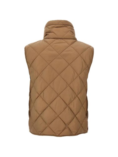 Max Mara diamond-quilted gilet - Brown - zdjęcie produktu nr 2