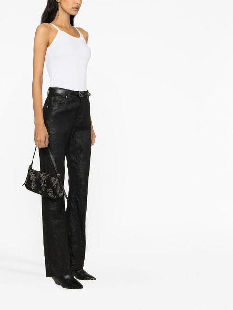 Zadig&Voltaire Evy crinkled leather trousers - Black