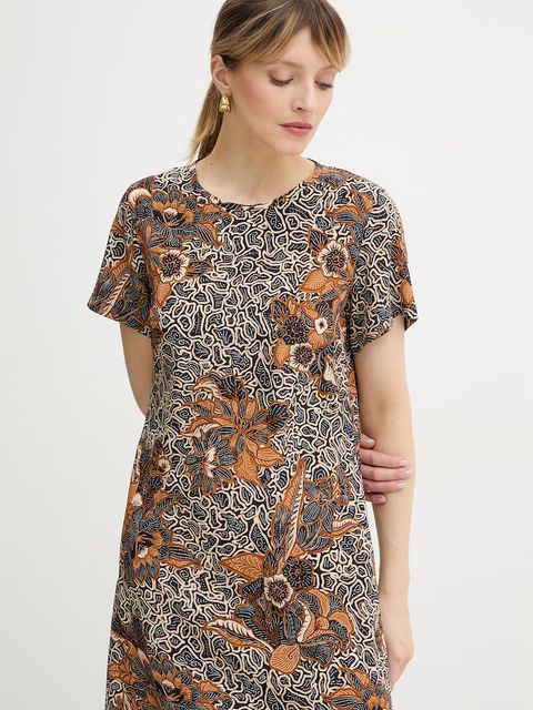 Weekend Max Mara sukienka jedwabna CRESPO