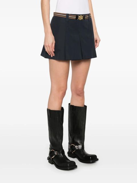 Miu Miu pleated mini skirt - Blue