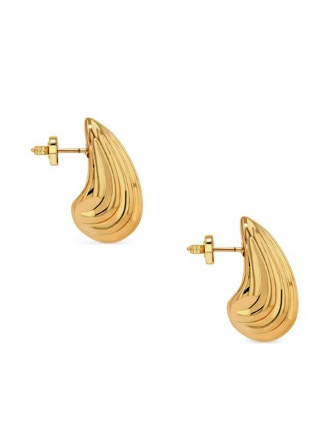 ANINE BING small Ribbed Drop earrings - Gold