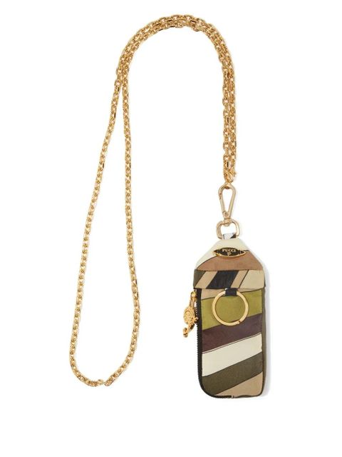 PUCCI Iride-print card holder - Green - zdjęcie produktu nr 1