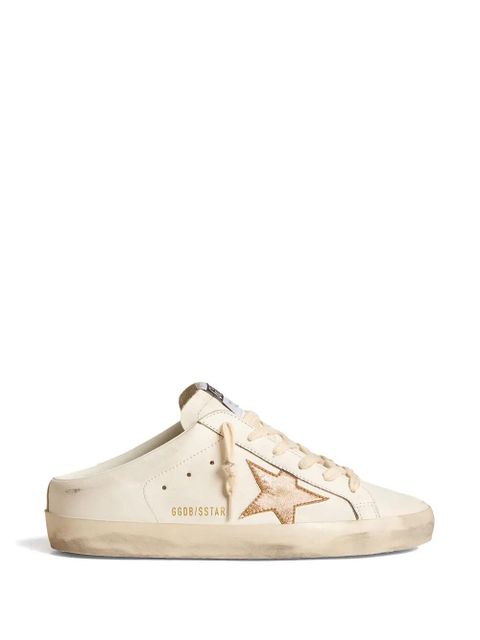 Golden Goose Super-Star sabot leather sneakers - White