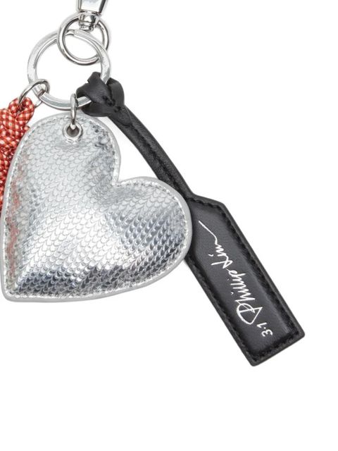 3.1 Phillip Lim heart braid keyring - Silver - zdjęcie produktu nr 2