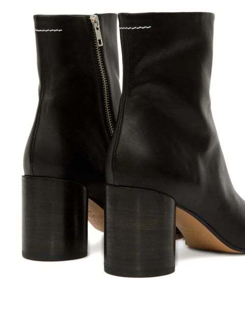 MM6 Maison Margiela 70mm Anatomic block-heel ankle boots - Black