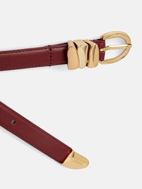 Guess pasek damski kolor bordowy BW9280 P5420 - zdjęcie produktu nr 2