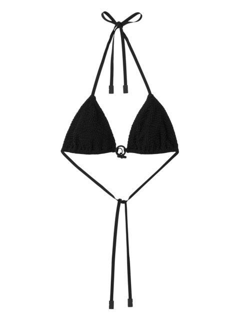 Burberry triangle bikini top - Black