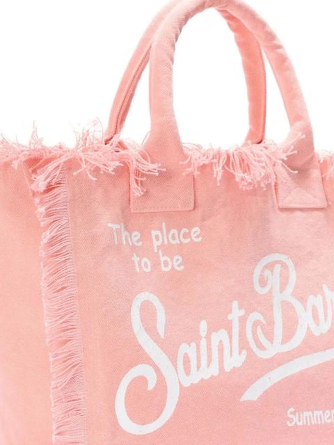 MC2 Saint Barth Vanity frayed tote bag - Pink