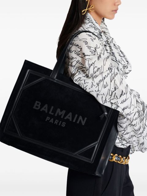 Balmain medium B-Army tote bag - Black - zdjęcie produktu nr 2