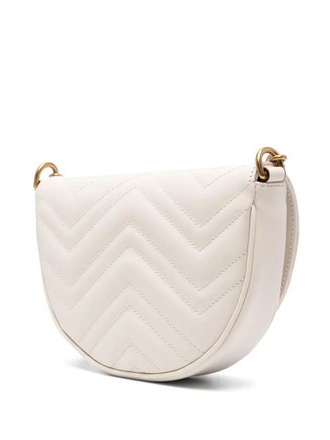 Gucci mini GG Marmont cross body bag - White