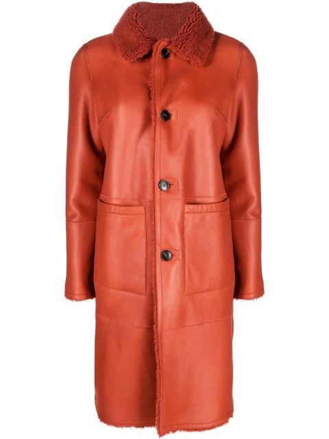 Yves Salomon reversible lambskin coat - Red - zdjęcie produktu nr 1