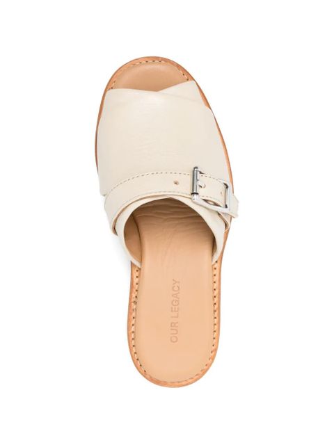 OUR LEGACY Ginza buckle-strap sandals - Neutrals