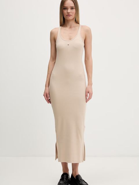 Tommy Jeans sukienka bawełniana z elastanem - zdjęcie produktu nr 1