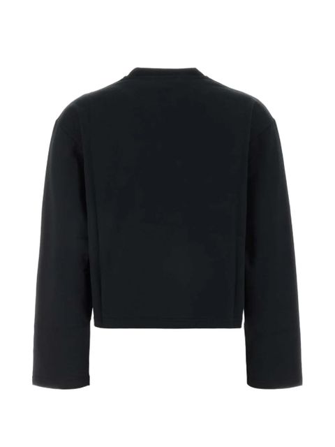 Jil Sander long-sleeve cropped T-shirt - Black - zdjęcie produktu nr 2