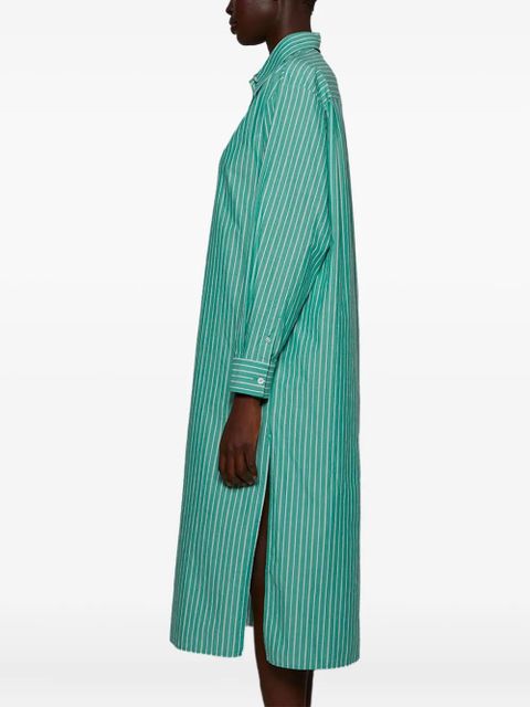 The Row striped shirt dress - Green