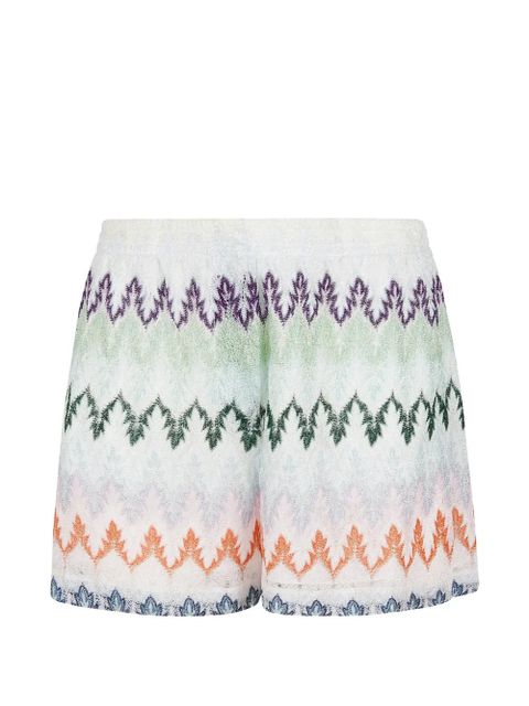 Missoni multicolour zig-zag shorts - White - zdjęcie produktu nr 1