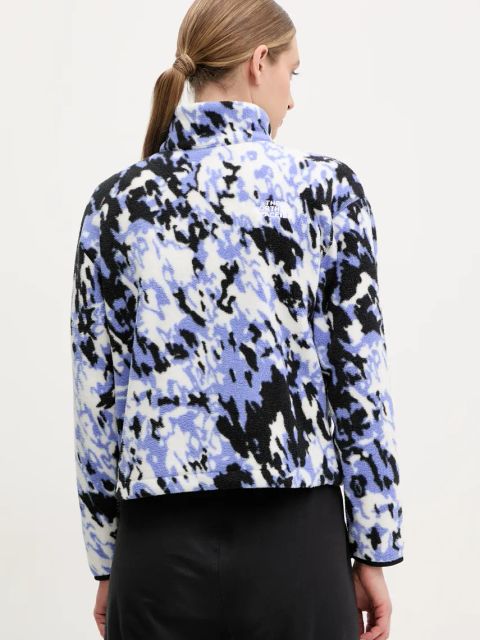 The North Face bluza TNF Fleeski damska kolor fioletowy wzorzysta NF0A88Z365N1