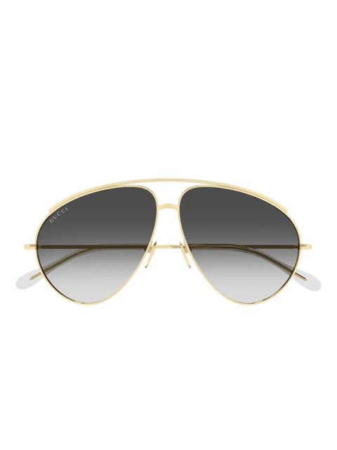 Gucci Eyewear pilot-frame sunglasses - Gold - zdjęcie produktu nr 2