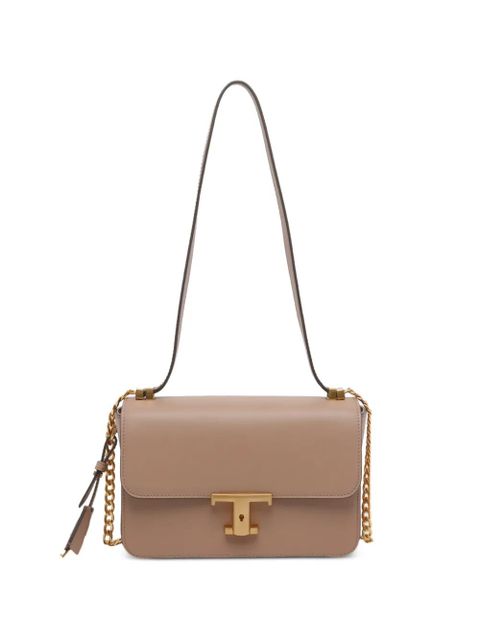 Tod's mini leather flap T cross body bag - Neutrals - zdjęcie produktu nr 1