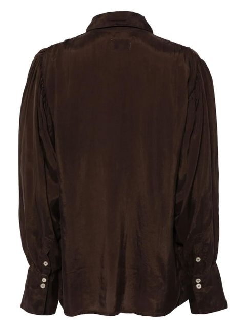 ALOHAS Heart long-sleeve blouse - Brown - zdjęcie produktu nr 2