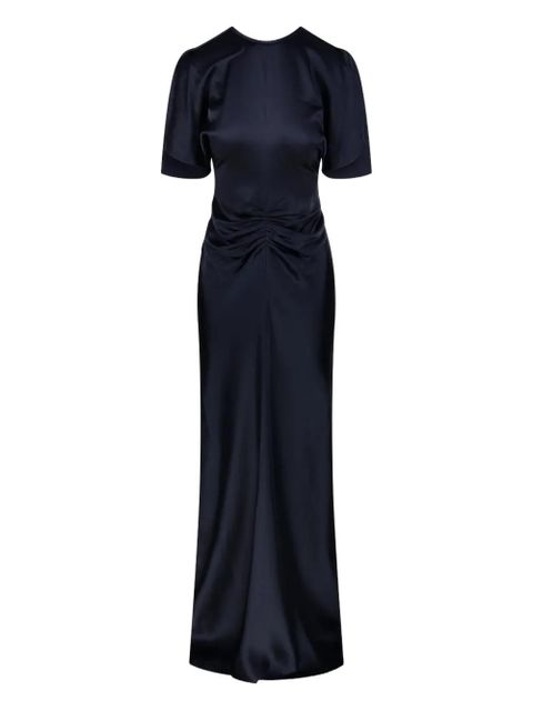 Victoria Beckham Bela ruched-detail dress - Blue - zdjęcie produktu nr 1