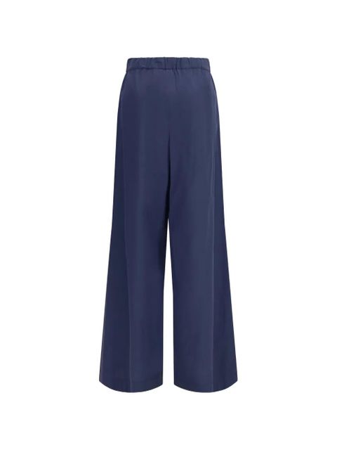 Weekend Max Mara pleated wide-leg trousers - Blue - zdjęcie produktu nr 2