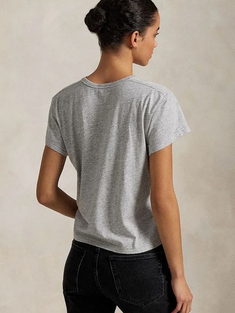 Polo Ralph Lauren t-shirt damski kolor szary 211967102