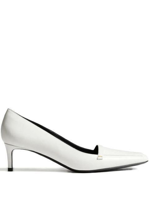 KHAITE 50mm Celia square-toe heeled pumps - White - zdjęcie produktu nr 1
