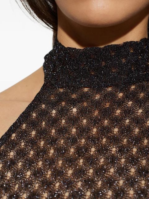 Missoni spiderweb-lace halterneck top - Black