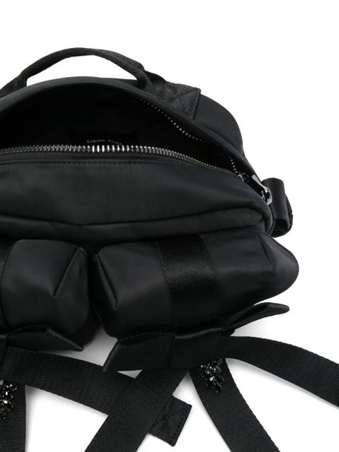 Simone Rocha bow-detailed cross body bag - Black