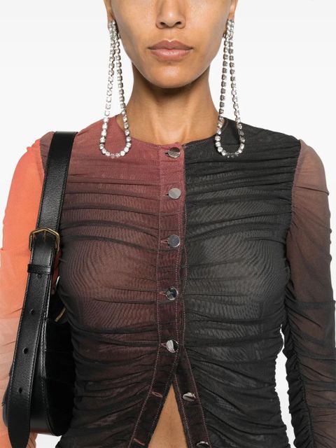 The Attico gradient shirt - Red