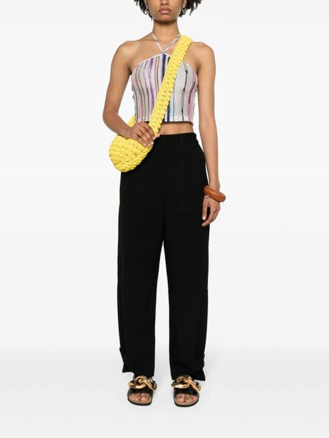 LOEWE Anagram-tab tapered trousers - Black - zdjęcie produktu nr 2