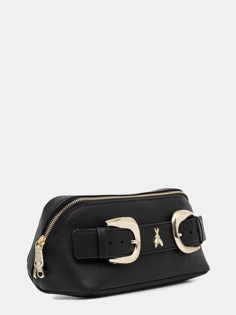 Patrizia Pepe kosmetyczka skórzana kolor czarny 8Q0027 L001 - zdjęcie produktu nr 2