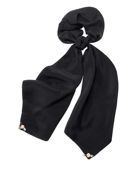 Maison Michel Birdy floral-appliqué hair accessory - Black - zdjęcie produktu nr 1