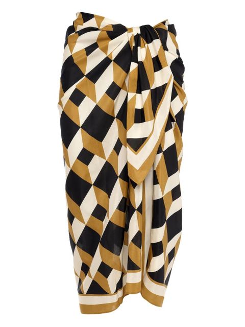 ERES Vibration silk pareo skirt - Black - zdjęcie produktu nr 1