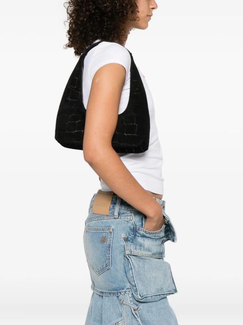 Marge Sherwood crocodile-effect suede tote bag - Black - zdjęcie produktu nr 2