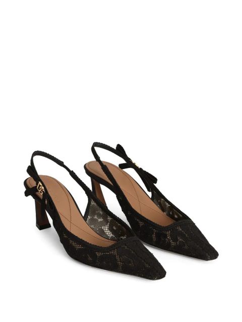 Dolce & Gabbana lace-appliqué pumps - Black - zdjęcie produktu nr 2
