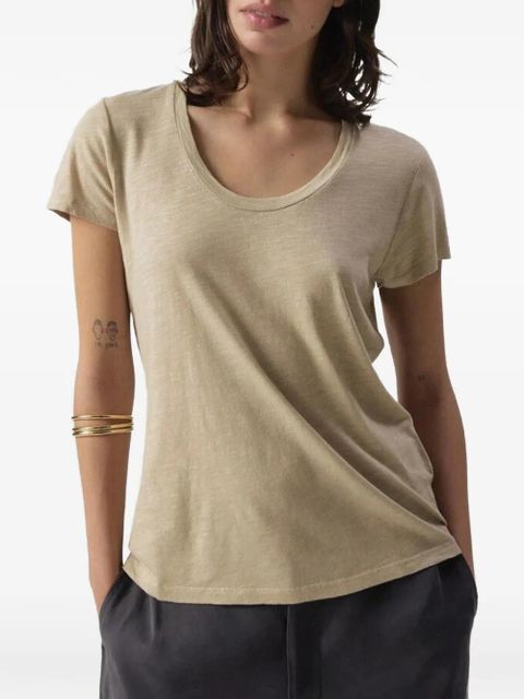 American Vintage Jacksonville scoop-neck T-shirt - Neutrals