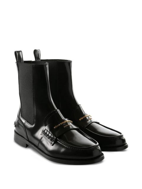 Alexander Wang chain-embellished boots - Black - zdjęcie produktu nr 1