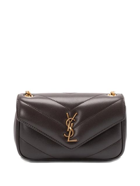 Saint Laurent mini Loulou cross body bag - Brown - zdjęcie produktu nr 1