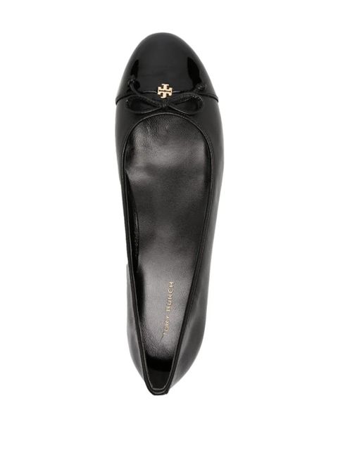 Tory Burch cap-toe ballerina shoes - Black