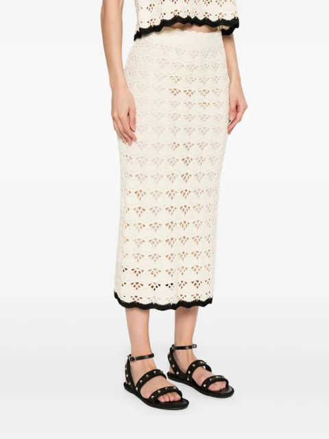 ZIMMERMANN Rhiannon midi skirt - Neutrals