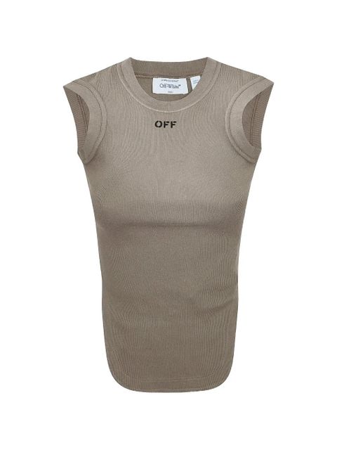 Off-White logo-detail tank top - Neutrals - zdjęcie produktu nr 1