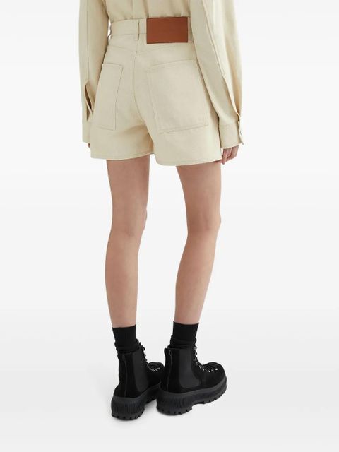 Jil Sander high-rise denim shorts - Neutrals