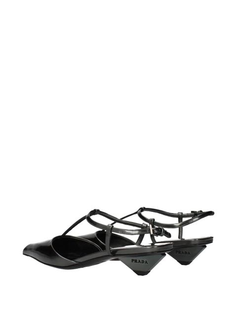 Prada logo-detail mules - Grey